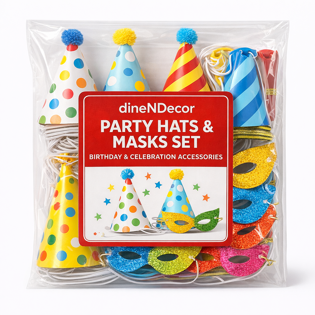 Party Hats & Masks Set | Birthday & Celebration Accessories